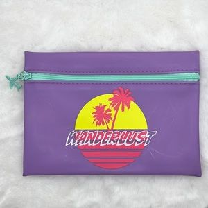 2/$5 or 5/$8 Ipsy Glam Bag July 2020 Wanderlust/Tropic w Airplane Zipper Pull
